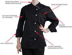 Single breasted chef jacket