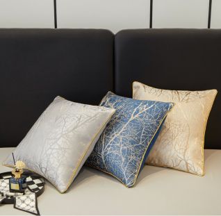 Modern European-Style Decorative Pillow Case 18x18 Inch, Wrinkle-Resistant Polyester Sofa Cushion Cover