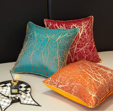 Modern European-Style Decorative Pillow Case 18x18 Inch, Wrinkle-Resistant Polyester Sofa Cushion Cover