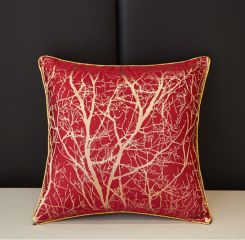 Modern European-Style Decorative Pillow Case 18x18 Inch, Wrinkle-Resistant Polyester Sofa Cushion Cover